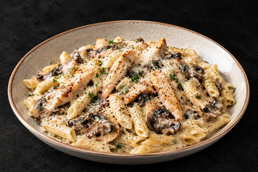 Pasta Di Polo Fungi